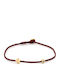 Bracelet "Evil Eye & Cross G" Bordeaux