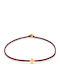 Armband "Kreuz G" Bordeaux
