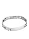 Kalliopi Silver Ανδρικό Βραχιόλι Ταυτότητα από Ατσάλι 23cm