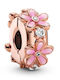 Charm Floare Cu Zircon