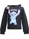 Kinder-Sweatshirt mit Kapuze Black Lilo & Stitch
