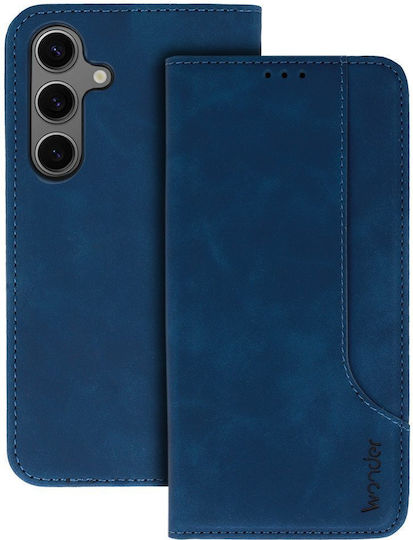 Wonder Back Cover Δερματίνης / Σιλικόνης Navy Μπλε (Galaxy S25 FE)