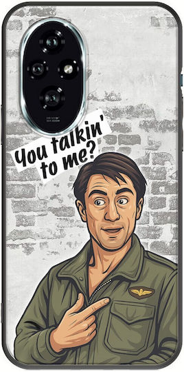 Epic Quotes You Talkin' To Me? Honor 200 5G Black TPU Black Silicone