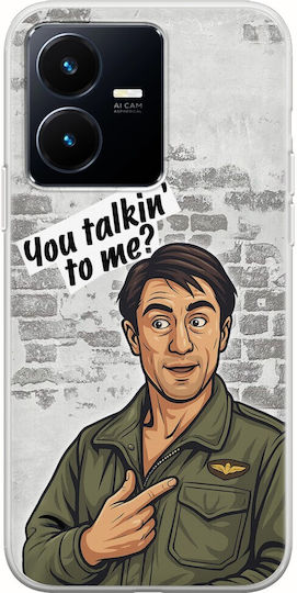 Epic Quotes You Talkin' To Me Vivo Y22s Flexible TPU Transparent Silicone