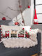 Teoran Christmas Decorative Pillow Rectangular Multicolour 35x60cm