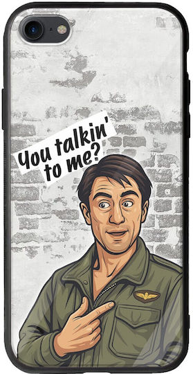 Epic Quotes You Talkin' To Me? iPhone SE 2020 Groove TPU Tempered Glass TPU