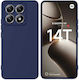 Forcell Back Cover Silicone / Tempered Glass Blue (Xiaomi 14T Pro)