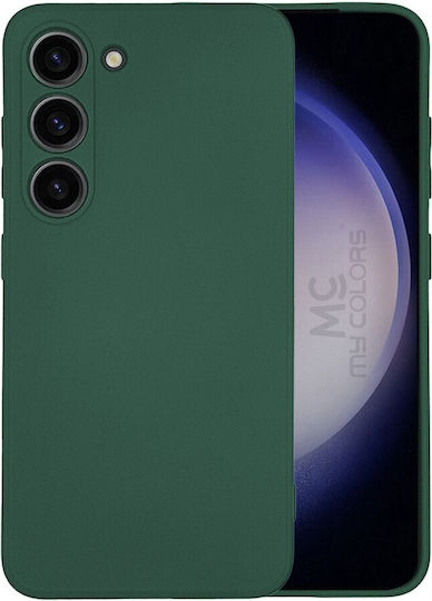Forcell Back Cover Σιλικόνης / Tempered Glass Πράσινο (Galaxy A26Oppo A17)