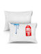 Schutzkissenbezug-Set Wasserdicht White 50x70cm.