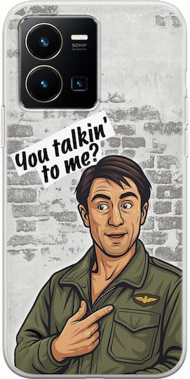 Epic Quotes You Talkin' To Me? Vivo Y35 Гъвкав TPU Прозрачен Силикон