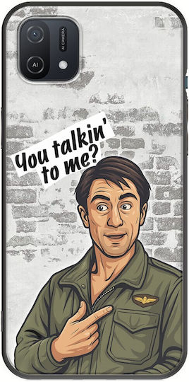 Epic Quotes You Talkin' To Me? Oppo A16k Black Tpu Μαύρη Σιλικόνη