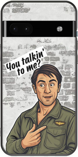 Epic Quotes You Talkin' To Me? Google Pixel 6a 5G Black TPU Black Silicone