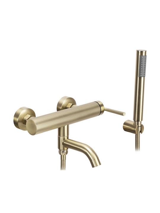 Rea Argon Mixing Bathtub Faucet Complete Set Gold