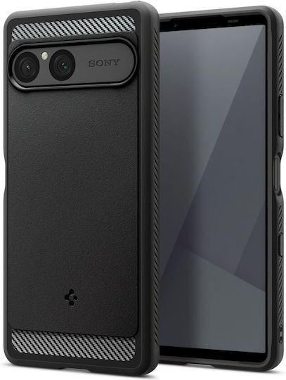 Spigen Back Cover Plastic / Silicone Black (Xperia 10 VII)