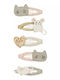 Mimi & Lula Set of Kids Hair Clips with Hair Clip Heart 5pcs