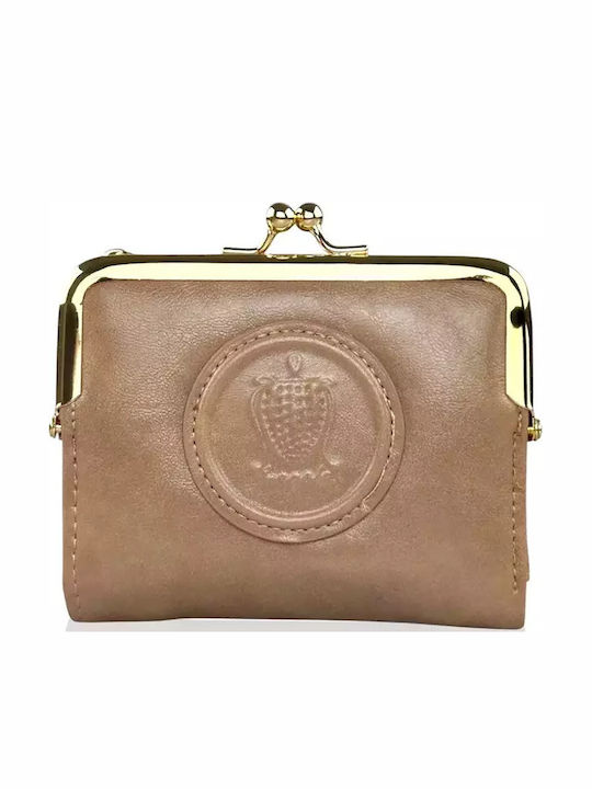 Fragola Μικρό Γυναικείο Πορτοφόλι Dark Beige
