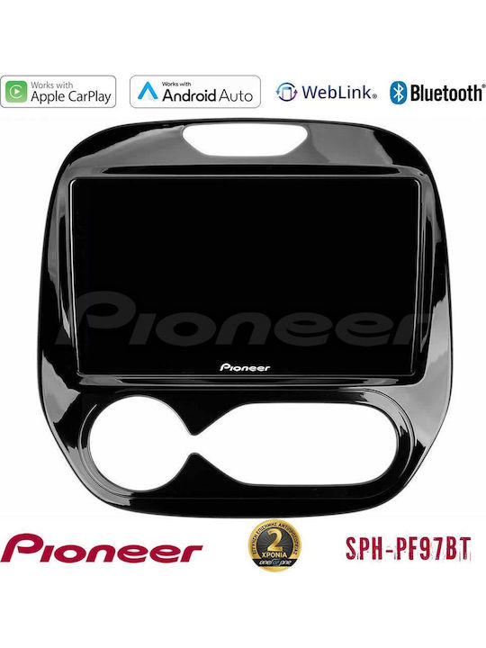 Pioneer Sistem Audio Auto pentru Renault Captur - Capturare 2013-2019 cu A/C (Bluetooth/USB/AUX/WiFi/GPS/Apple-Carplay/Android-Auto) cu Ecran Tactil 9"