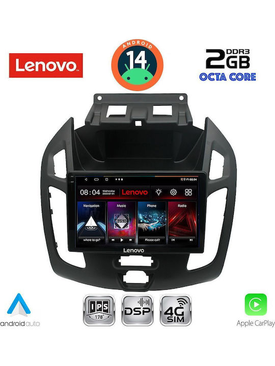 Lenovo Car Audio System for Ford Transit Connect 2013-2018 (Bluetooth/USB/WiFi/GPS/Apple-Carplay/Android-Auto) with Touch Screen 9"