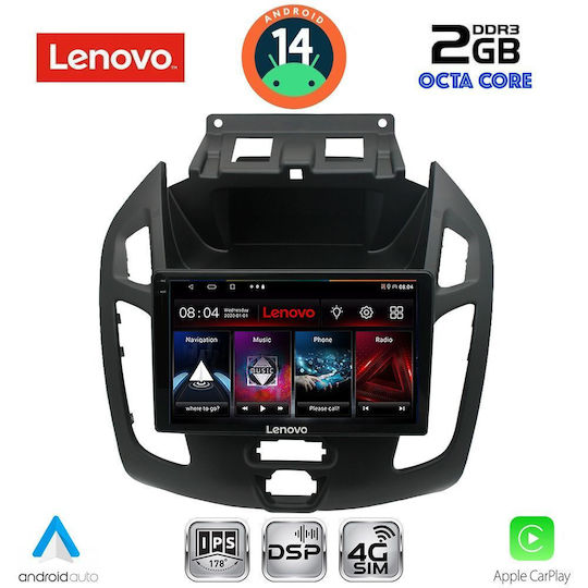 Lenovo Car Audio System for Ford Transit Connect 2013-2018 (Bluetooth/USB/WiFi/GPS/Apple-Carplay/Android-Auto) with Touch Screen 9"