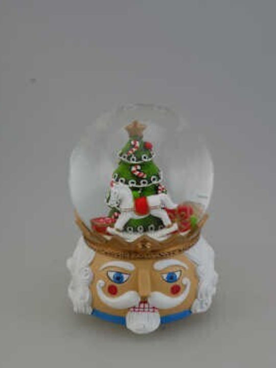 Weihnachtliche Schneekugel mit Nussknacker 1Stück