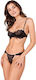 Passion Tivolea Bügel-BH + Tanga-Set Schwarz