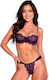 Passion Tivolea Bra + Thong Set Violet