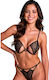 Passion Resilque Bra + Thong Set Black