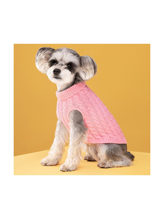 Dog Sweater Pink Back Length 45cm