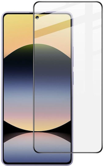 Закалено стъкло за цялото лице Черен (Redmi Note 14S)