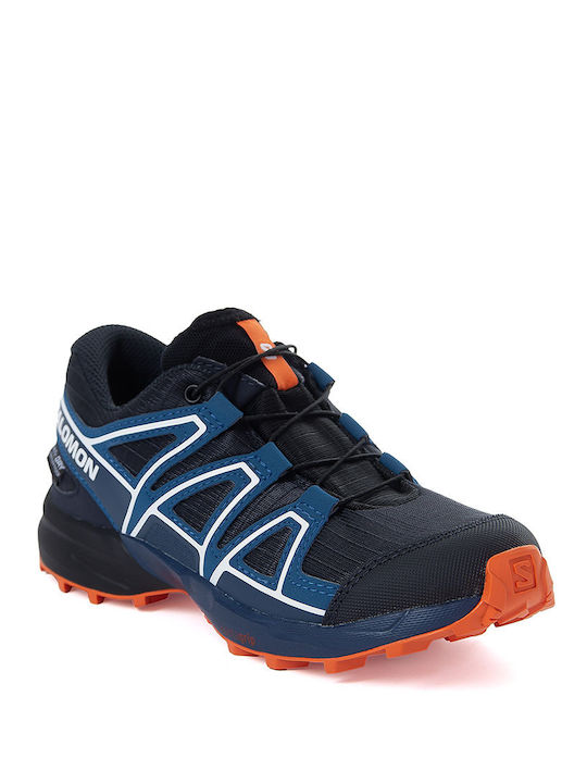 Speedcross Waterproof Kids Sports Shoes Running with Laces Navy Blue