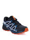 Speedcross Waterproof Kids Sports Shoes Running with Laces Navy Blue