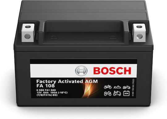 Bosch Батерия Fa108 Agm Factory Activated Ytx7a-bs