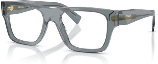 Prada Männer Acetat Brillengestelle mit Rezept Blau PRC01V 17T1O1