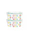 Badabulle Cutie pentru Mâncare Plastic Multicolor Potrivit pentru Cuptor cu Microunde 2buc