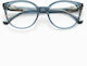 Woodys Blue Cat Eye Round Malva Prescription Ey...