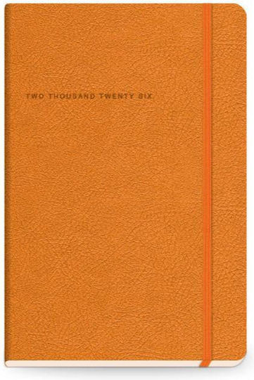 The Writing Fields Softline Daily Diary 13.8x20.4 Orange 20.02003 2026