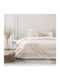 Nima Set Cearșafuri Flanel 240x260cm. Venity Beige 4buc