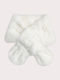 Kids Furry Scarf White
