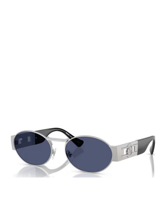 Versace Unisex Γυαλιά Ηλίου με Ασημί Μεταλλικό ...