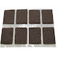 Interfilm Rectangular Felts with Sticker 8x20mm 8pcs