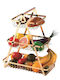Obstschale Metallisch Gold 40x20x49cm