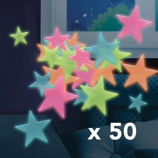 Buki Детска стикерна за стена Стена Фосфоресциращи 3D
