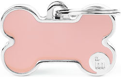 Dog ID Tag My Family Basic Handmade Pink Small ...