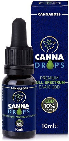 Cannaboss Cannadrops Масло От Коноп 1000mg С 10% CBD И С 10% CBG 10ml