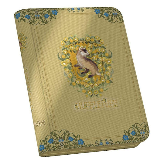 Ultimate Guard 4-Джобен Xenoskin Zipfolio - Хари Потър Hufflepuff Хари Потър Подвързия 4-Джобен Стандартен Размер