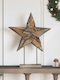 vidaXL Wood Christmas Decorative Star 60x5x75cm Brown