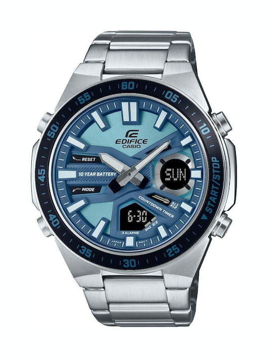 Casio Men's Watch 47mm Battery with Silver Meta...