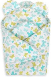 Doll Blanket Bear Pillow Mint Butterflies
