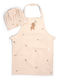 Filibabba Apron with Chefs Hat Beige