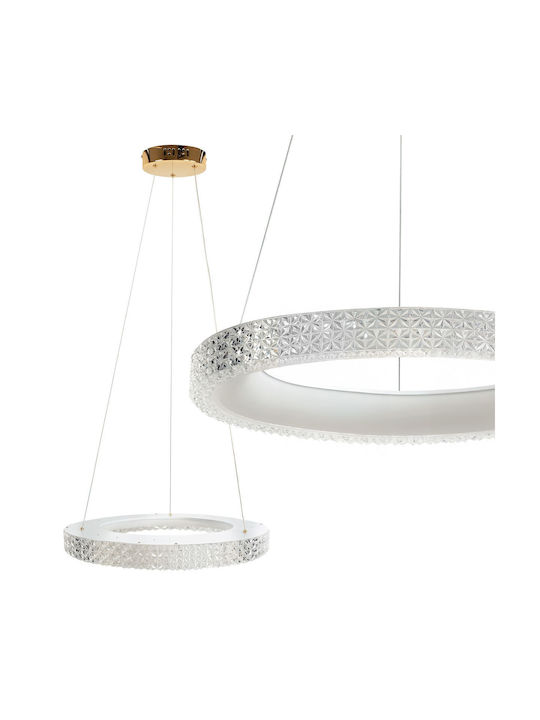 Toolight Κρεμαστό Φωτιστικό Ροζ Χρυσό LED